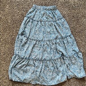 Floral Blue Women's Skirt